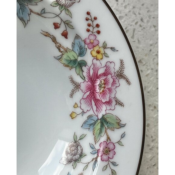 Noritake Mystery 196 Floral Rim 5.5" Bowls Set Of 2 Porcelain VTG Japan Nippon - Picture 4 of 7